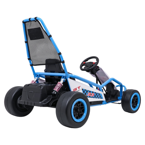 Gokart na akumulator dla dzieci TORNADO z Funkcją Driftu Niebieski DM-108